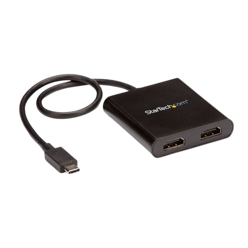 STARTECH - ADAPTADOR MULTIMONITOR 2 PUERTOS STARTECH 44M NEGRO PN MSTCDP122HD