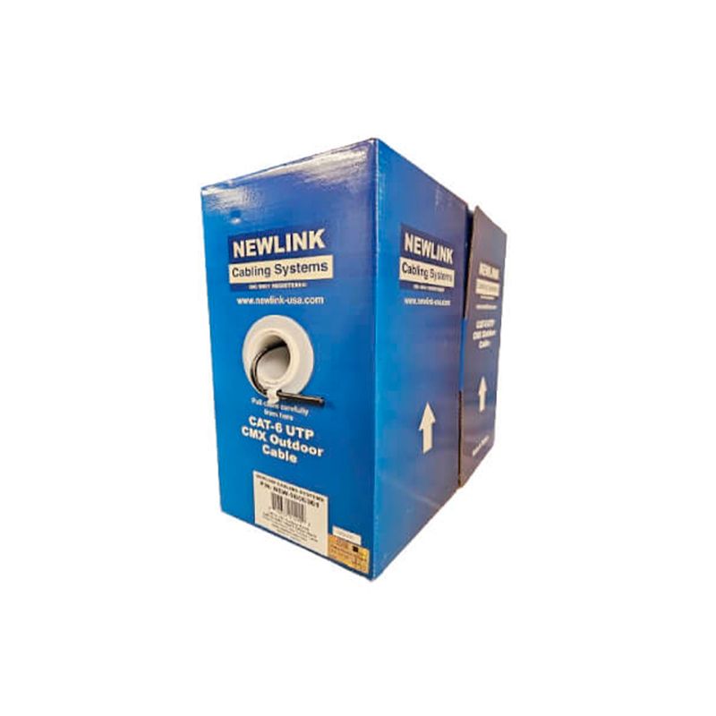 NEWLINK - CABLE UTP CAT6 NEWLINK EXTERIOR 4 PARES NEGRO 305M UL PN NEW-9806361