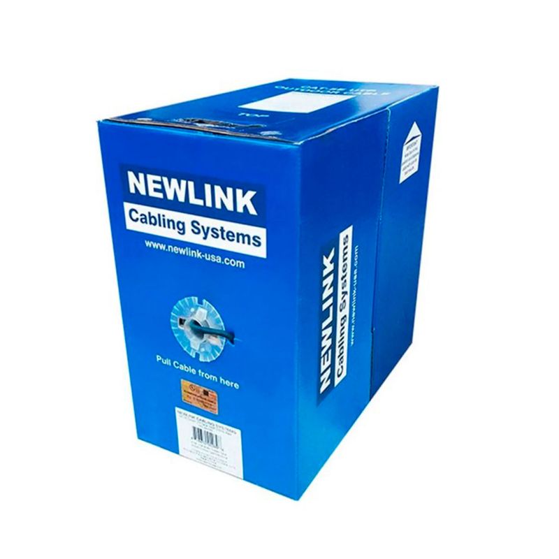 NEWLINK - CABLE UTP CAT6 NEWLINK INTERIOR 4 PARES 23AWG AZUL UL PN NEW-9806742