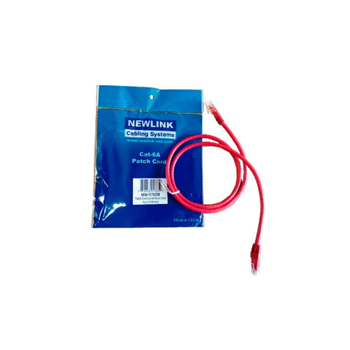 NEWLINK - PATCH CORD NEWLINK CAT6A NEW-17703BL 3 PIES AZUL PN NEW-17703BL