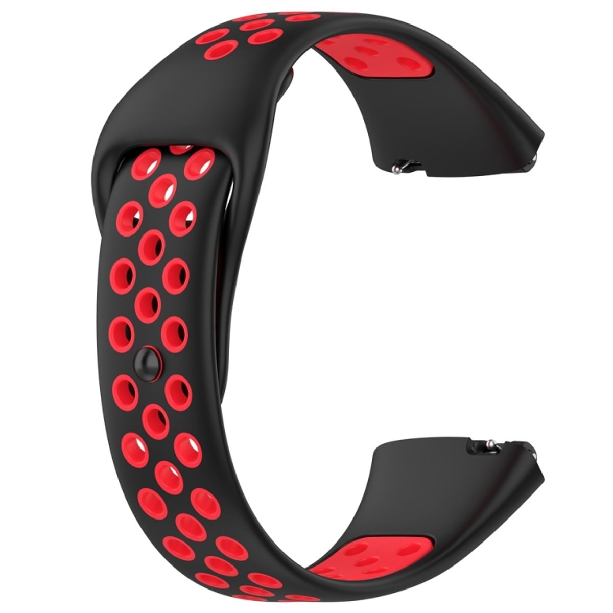 GENERICO - CORREA DEPORTIVA + BUMPER PARA XIAOMI REDMI WATCH 3 ACTIVE NEGRO/ROJO