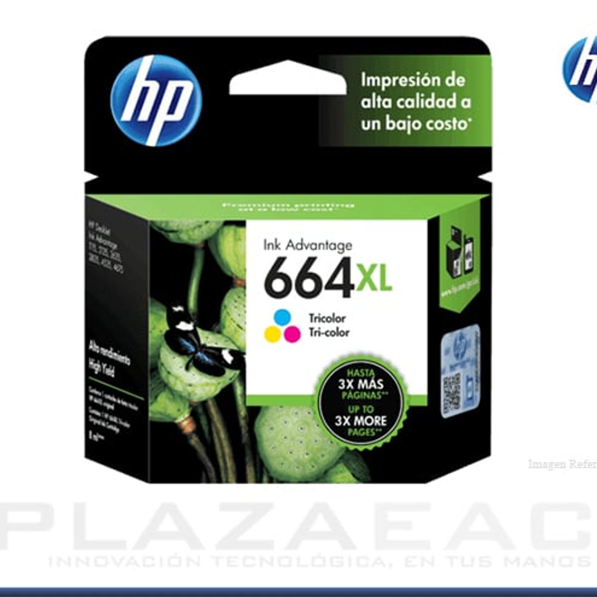 HP - TINTA HP F6V30AL 664XL RENDIMIENTO 330 PGS TROCOLOR PN  F6V30AL
