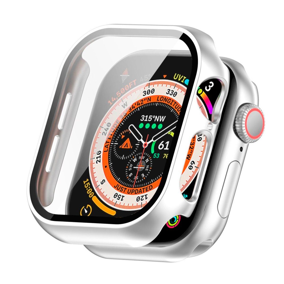 GENERICO - Bumper Protector para Watch Serie 10 De 46mm Plata
