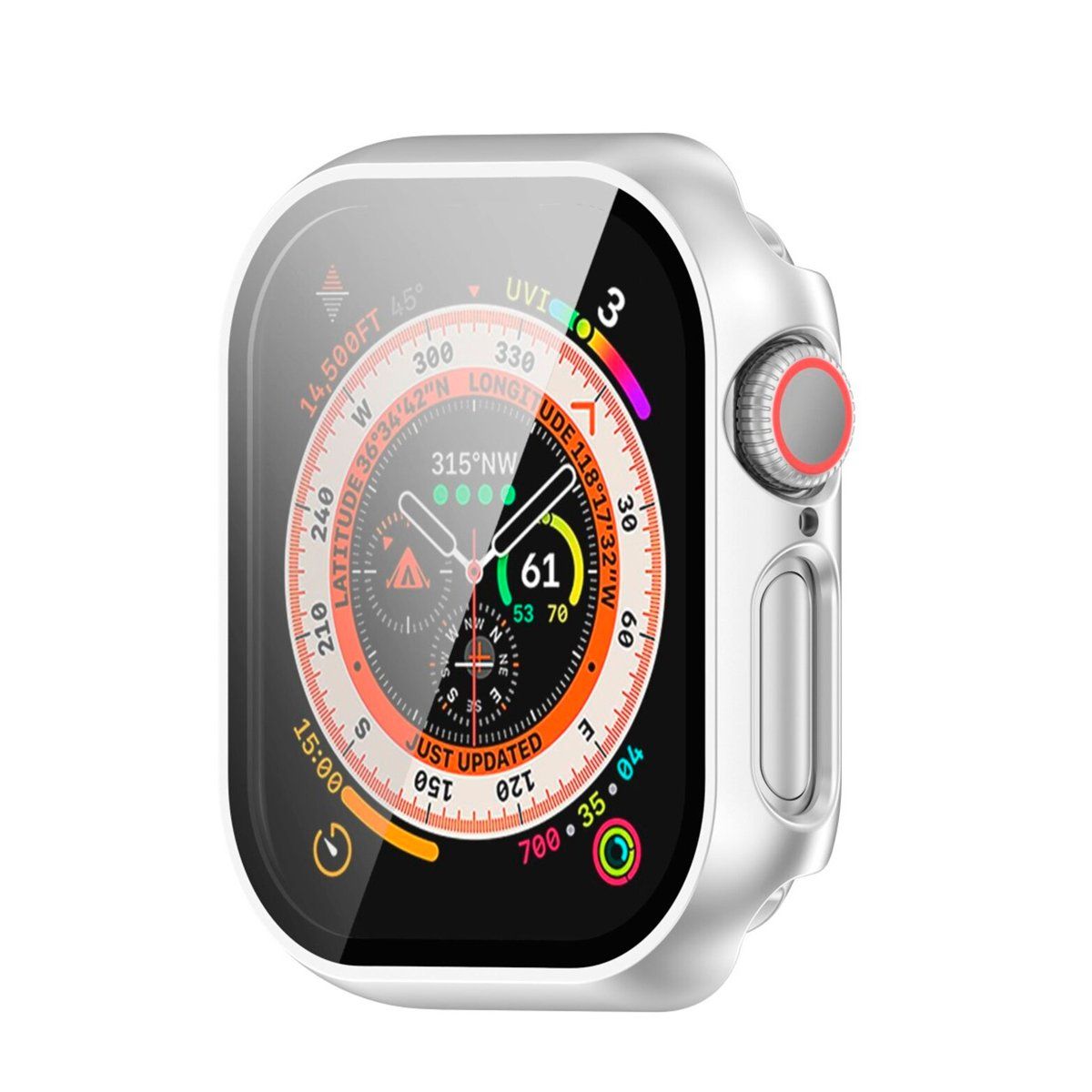 GENERICO - Bumper Protector para Watch Serie 10 De 46mm Plata
