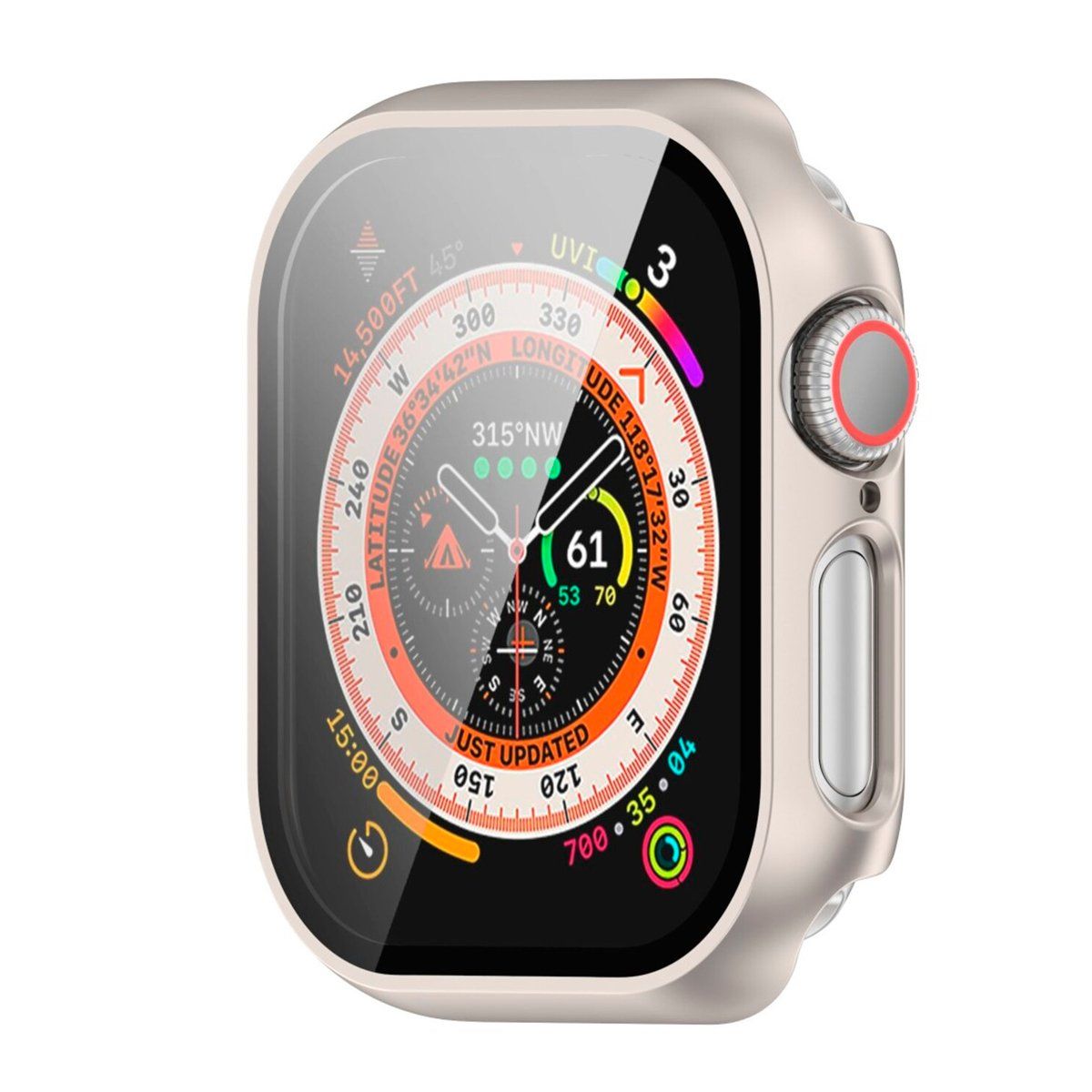 GENERICO - Bumper Protector para Watch Serie 10 De 46mm Champagne