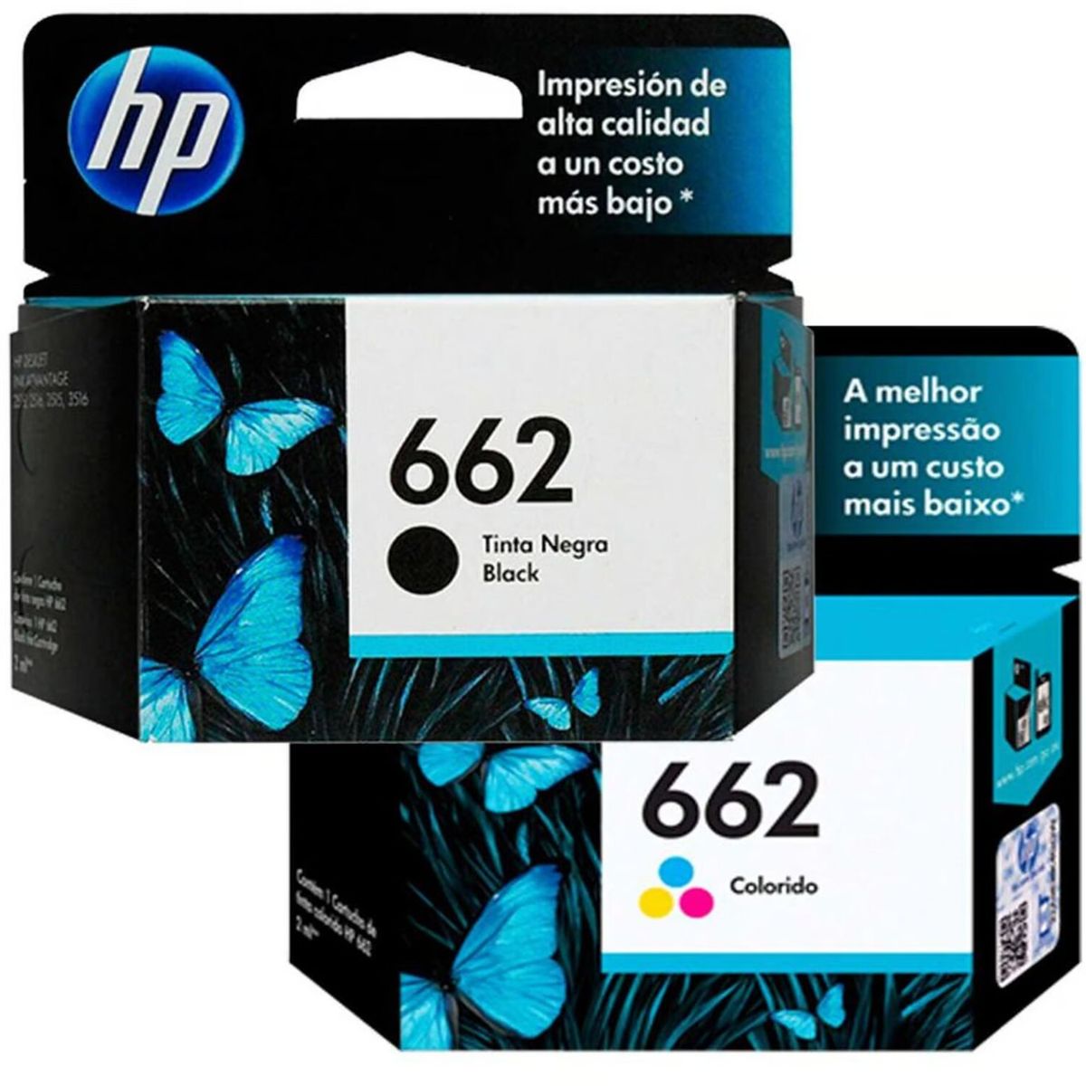 HP - Kit de tinta hp 662 tricolor y negro (cz104al) (cz103al) ORIGINAL