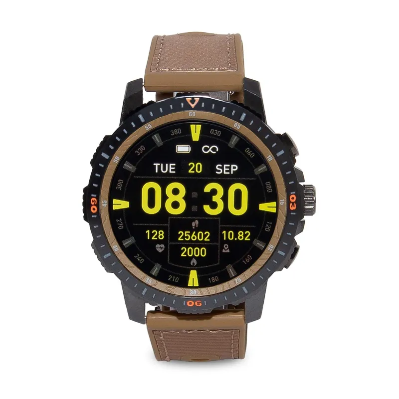 SUNTIME - SMARTWATCH RELOJ INTELIGENTE MARRÓN SMARTTIME HOMBRE SR08 SMART TIME