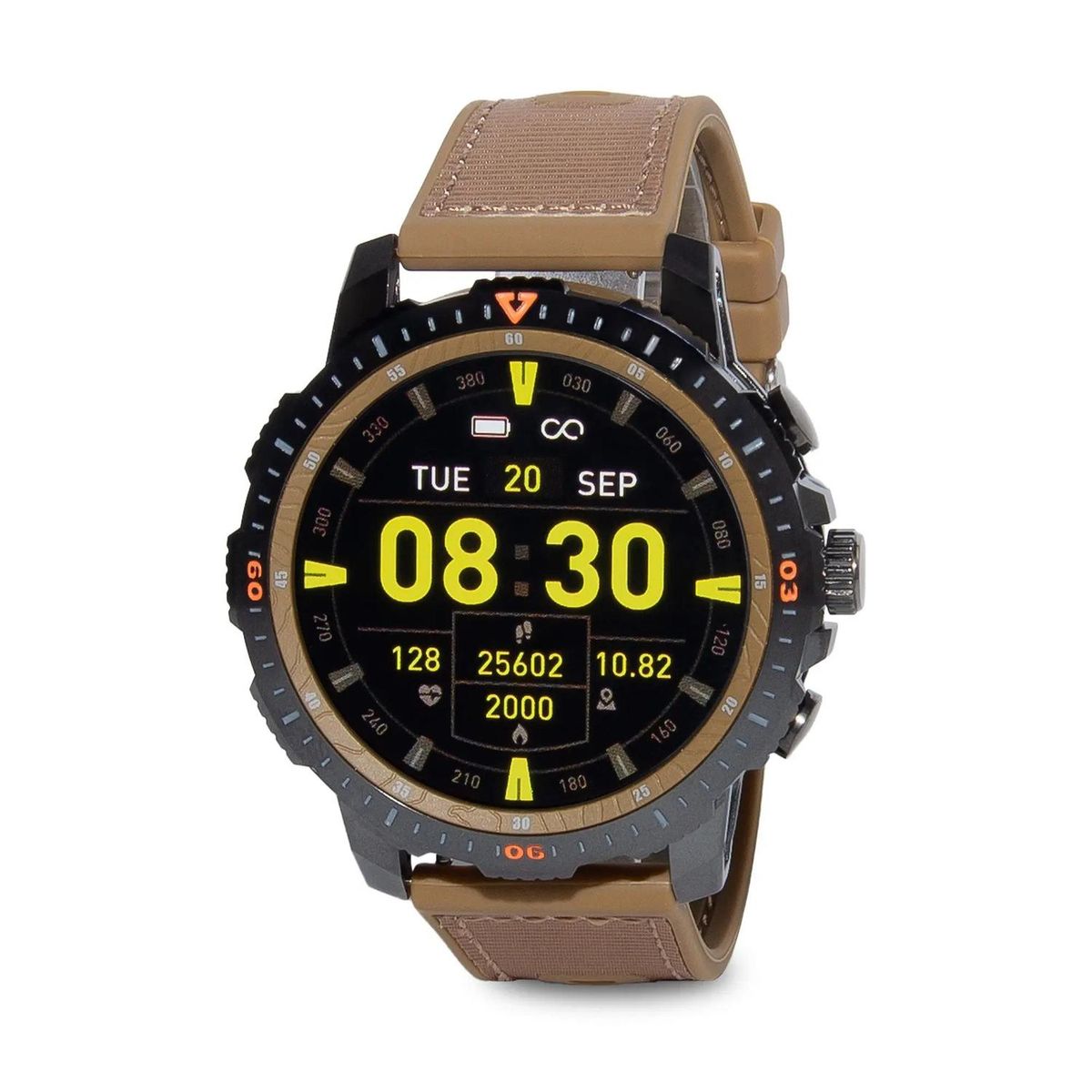 SUNTIME - SMARTWATCH RELOJ INTELIGENTE MARRÓN SMARTTIME HOMBRE SR08 SMART TIME