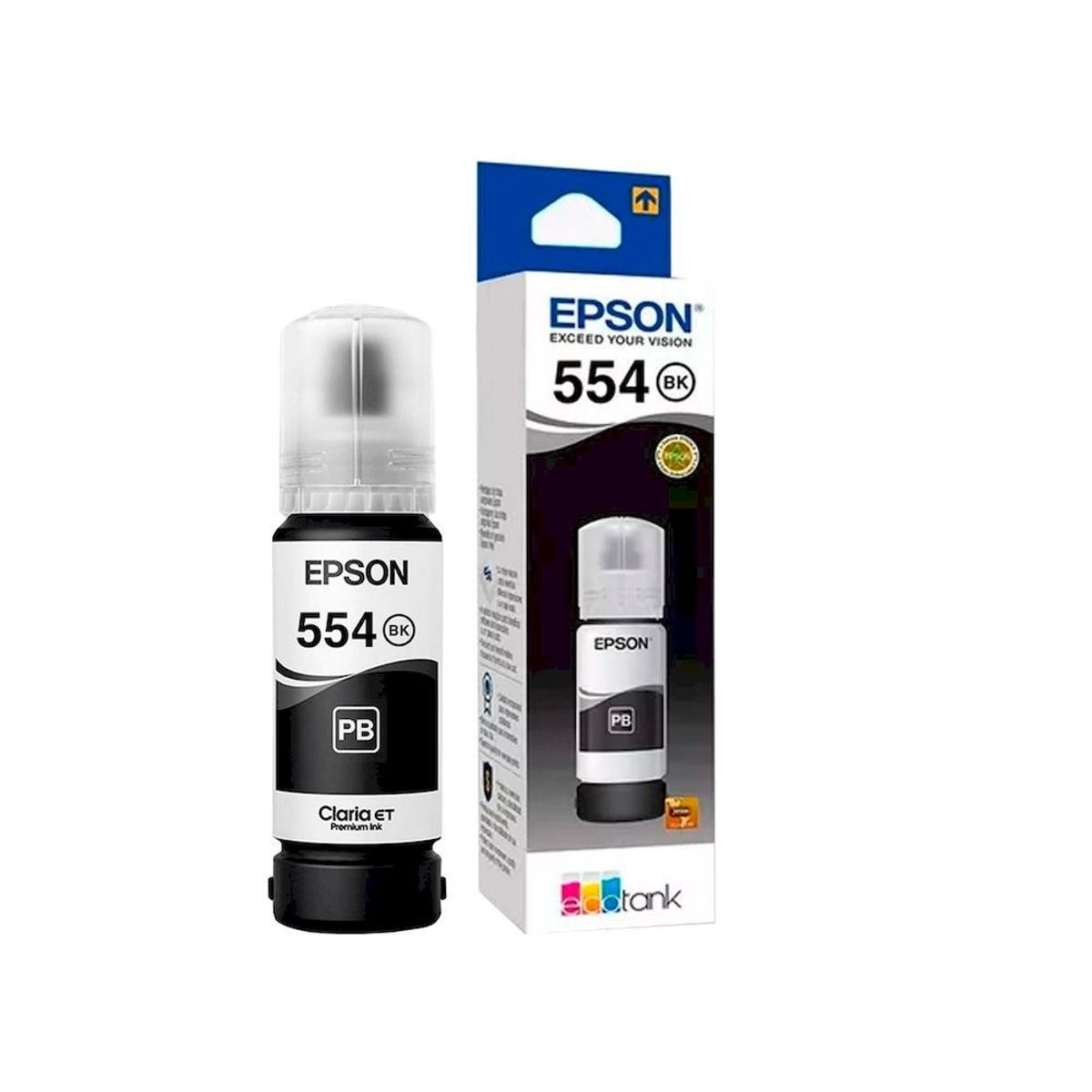 EPSON - Tinta EPSON T554 NEGRO L L8160 L8180 ORIGINAL T554120-AL