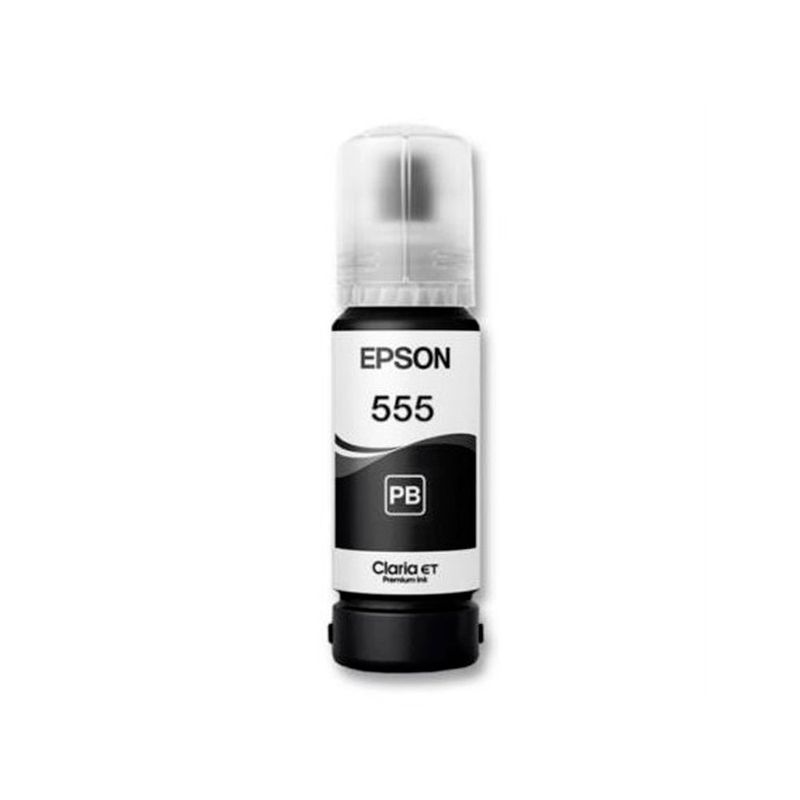 EPSON - Tinta EPSON T555 NEGRO L L8160 L8180 ORIGINAL T555120-AL