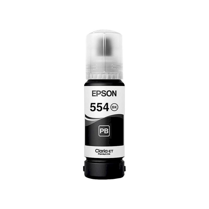 EPSON - Botella tinta EPSON T554 NEGRO L8160 L8180 ORIGINAL