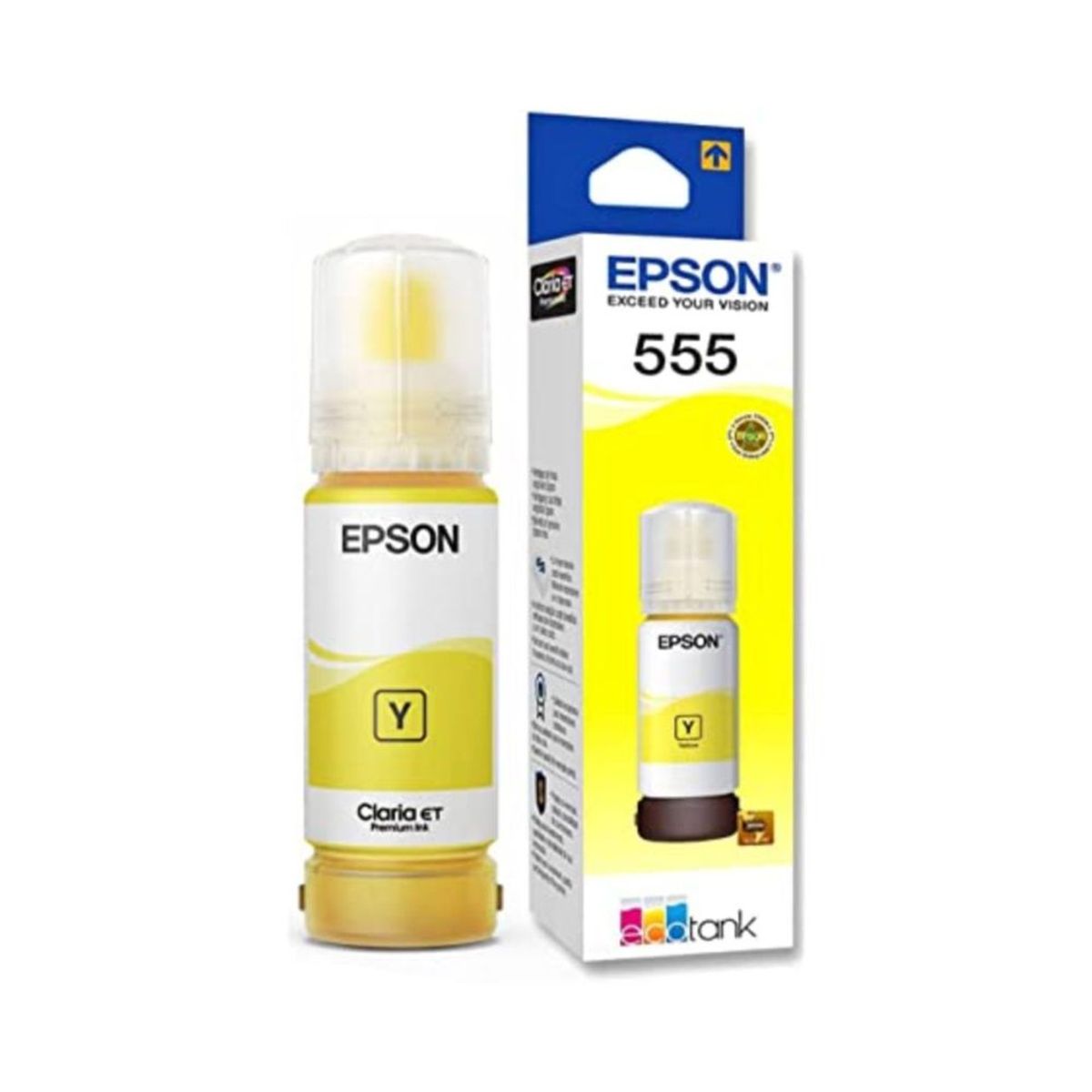 EPSON - Tinta EPSON T555 AMARILLO L8160 L8180 ORIGINAL T555420-AL