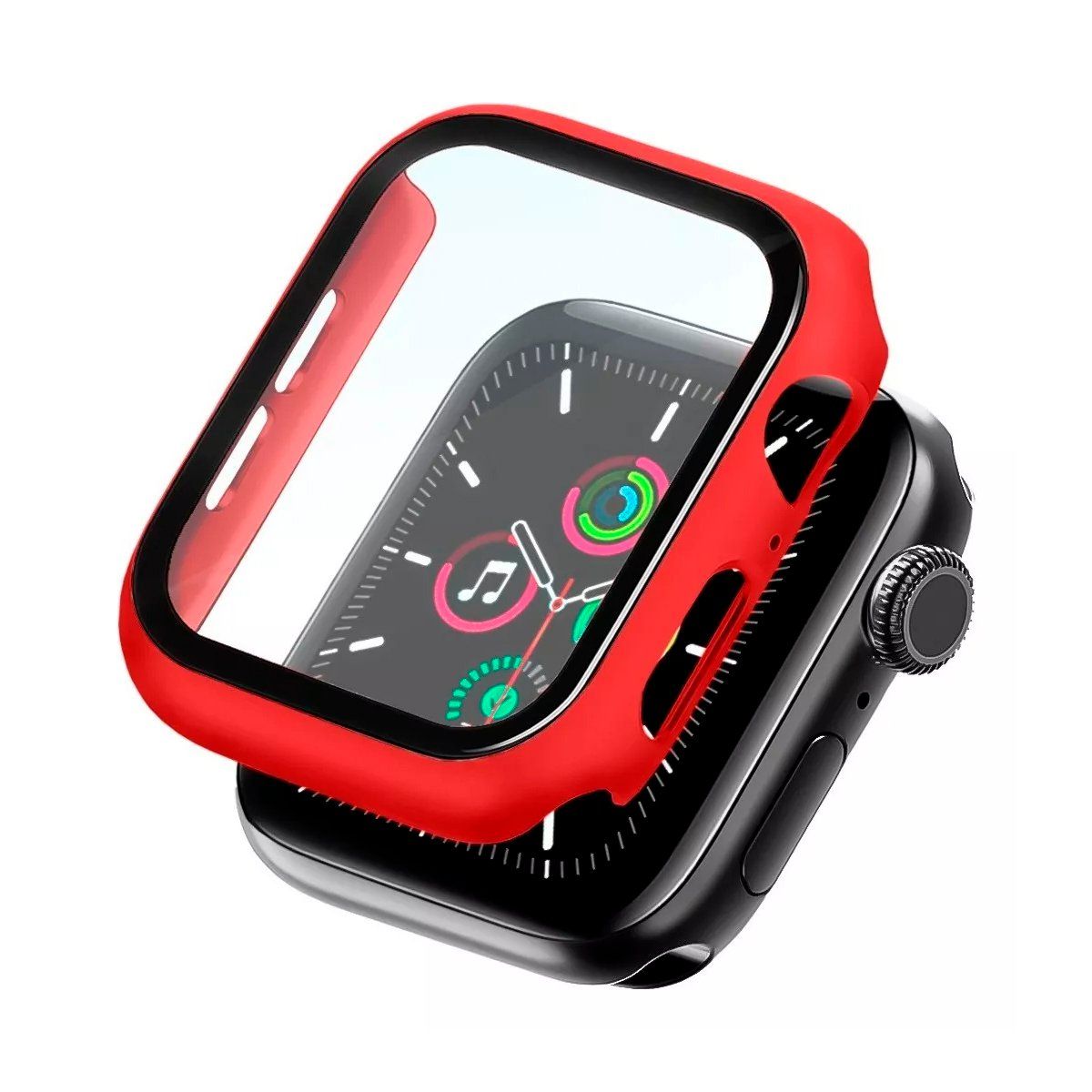 GENERICO - Case Bumper Para Apple Watch Serie 10 De 46mm Rojo