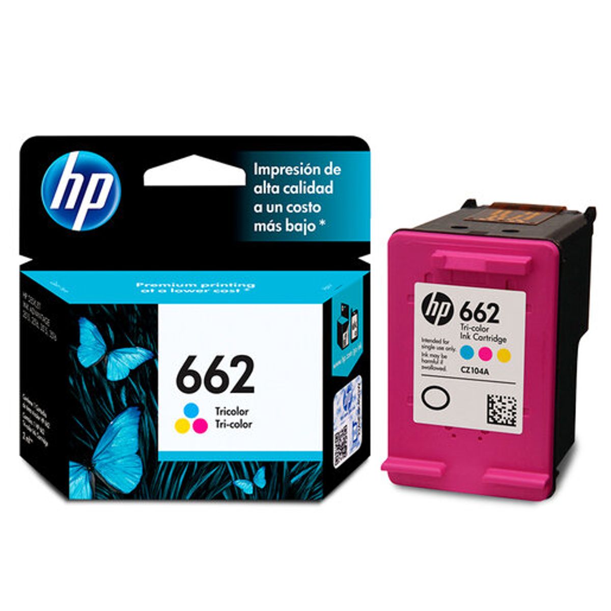 HP - Cartucho de Tinta HP 662 Tricolor Original