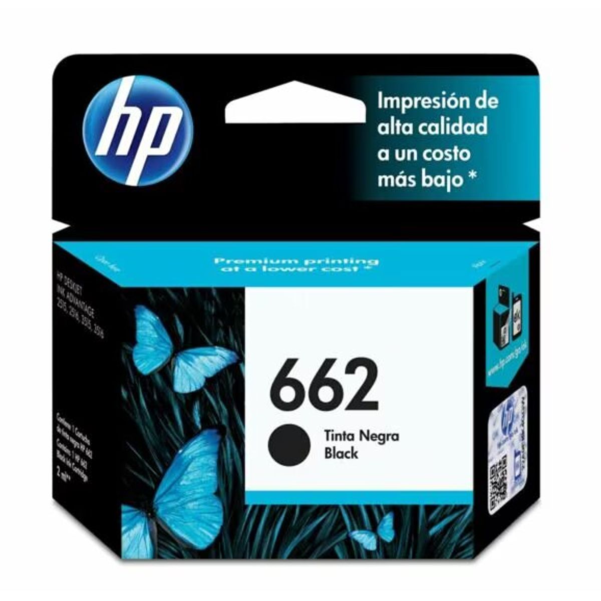 HP - Cartucho de Tinta hp 662 Negro CZ103AL - ORIGINAL