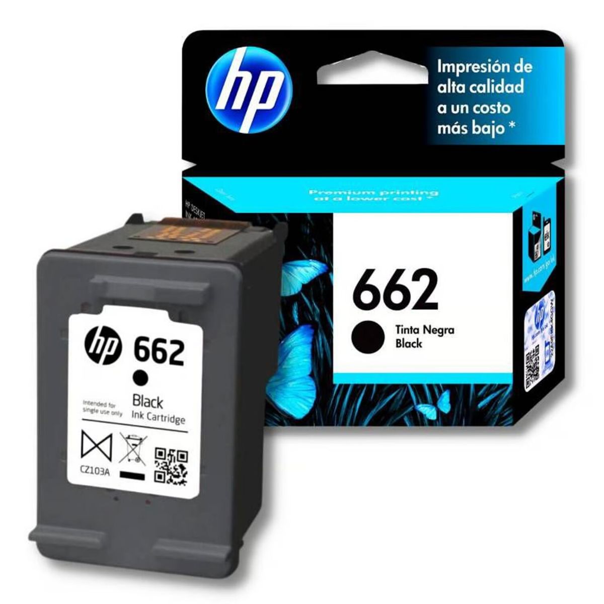 HP - Cartucho de Tinta hp 662 Negro CZ103AL - ORIGINAL