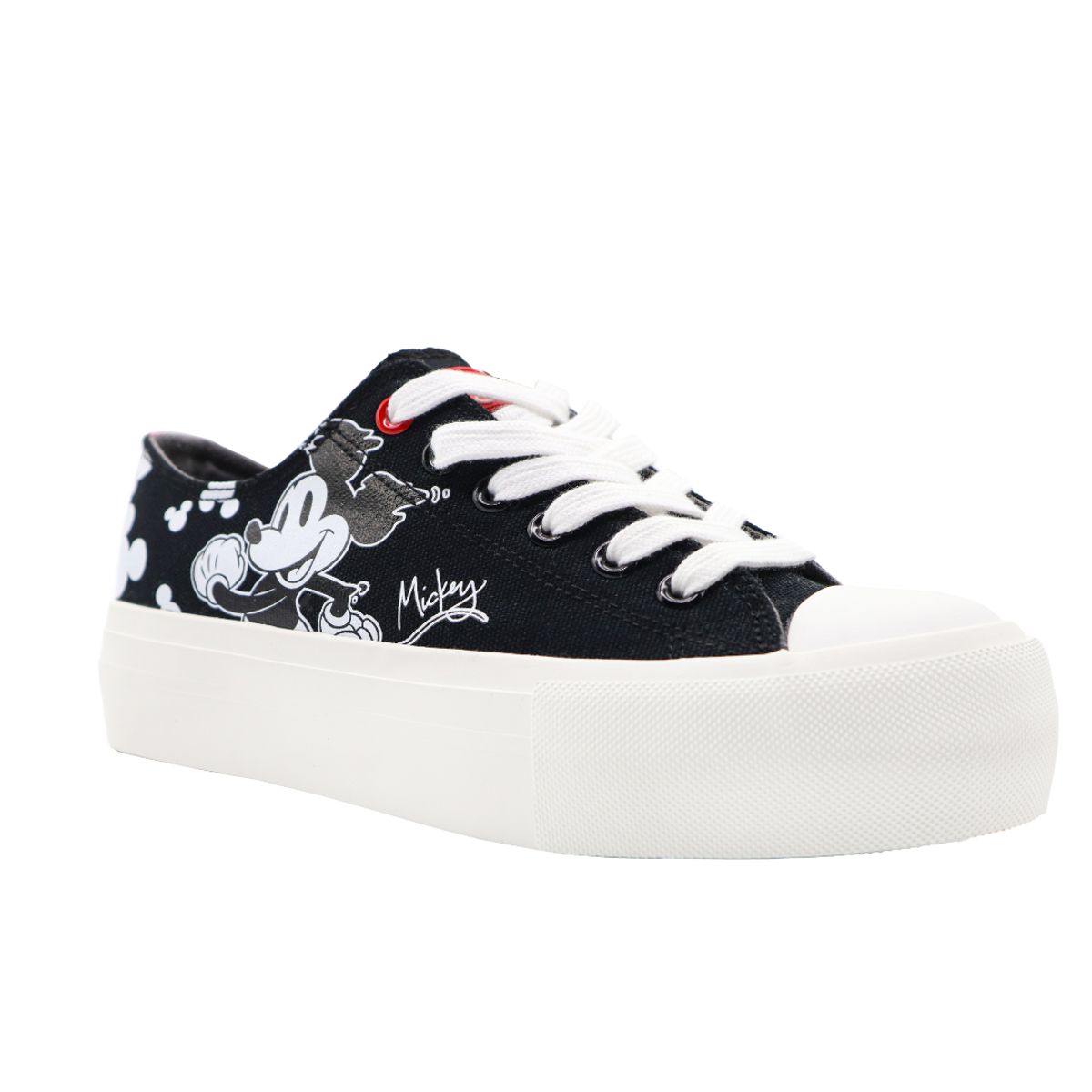 DISNEY - Zapatillas Mickey Mouse Negro Mujer