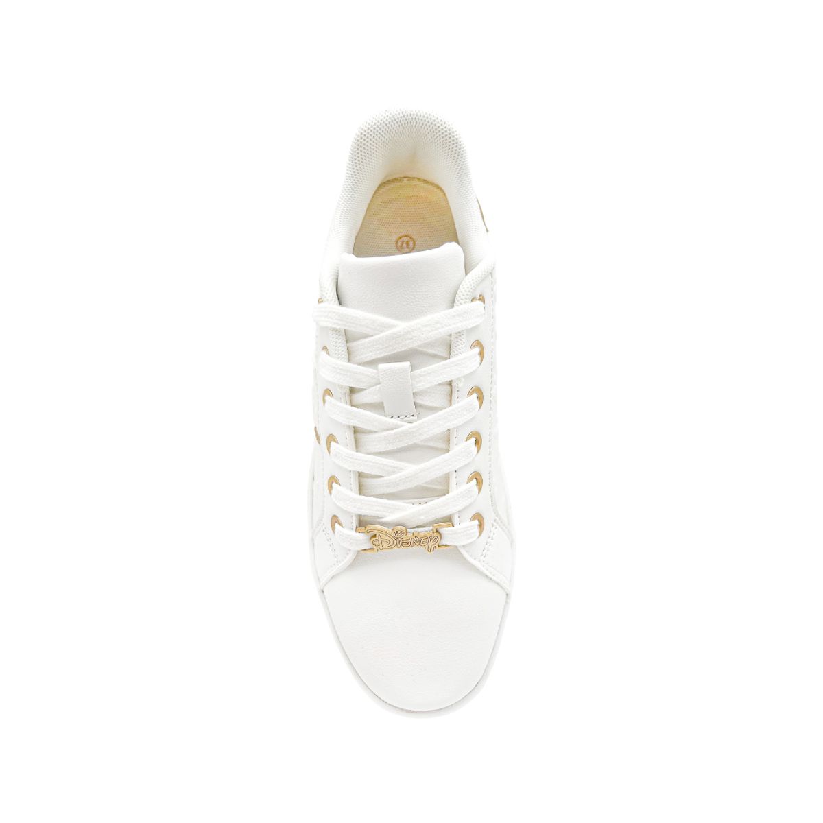 DISNEY - Zapatillas Mickey Mouse Blancas con Dorado Mujer