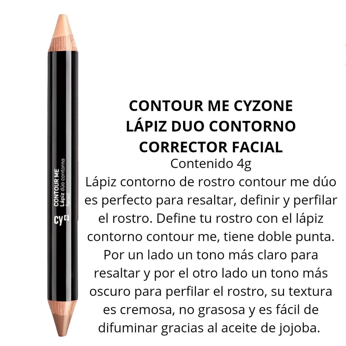 CYZONE - Duo contorno cyzone corrector lápiz rostro ilumina y perfila tono mediano