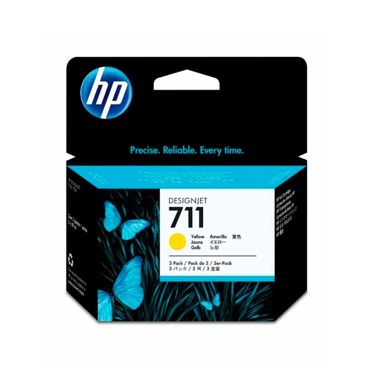 HP - TINTA HP CZ136A 711 COLOR AMARILLO 3 PACK 29 ML PN CZ136A