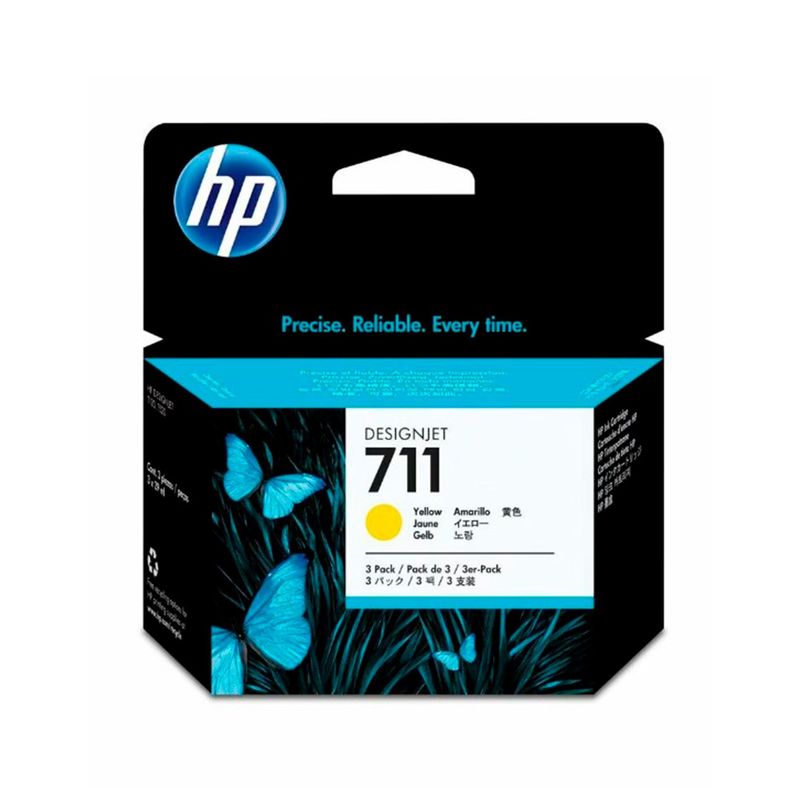 HP - TINTA HP CZ136A 711 COLOR AMARILLO 3 PACK 29 ML PN CZ136A