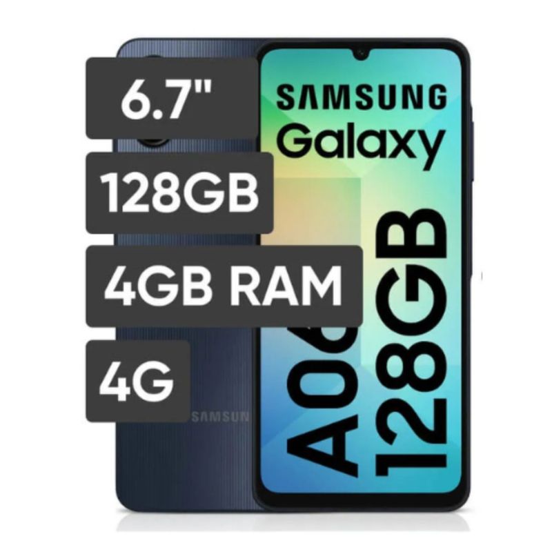 SAMSUNG - Celular SAMSUNG Galaxy A06 128GB 4GB RAM - Negro