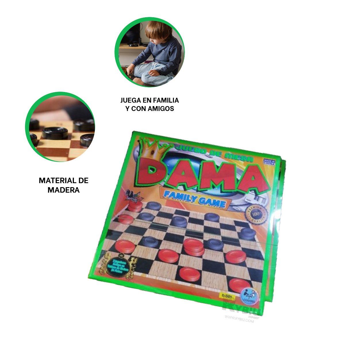 GENERICO - Chess Educativo para Jugar en Madera Y+Regalo Stickers