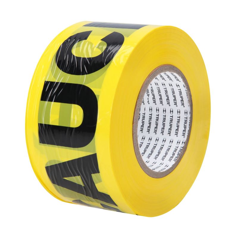 TRUPER - Cinta 3" x 305m de Seguridad Precaución 12583 Truper