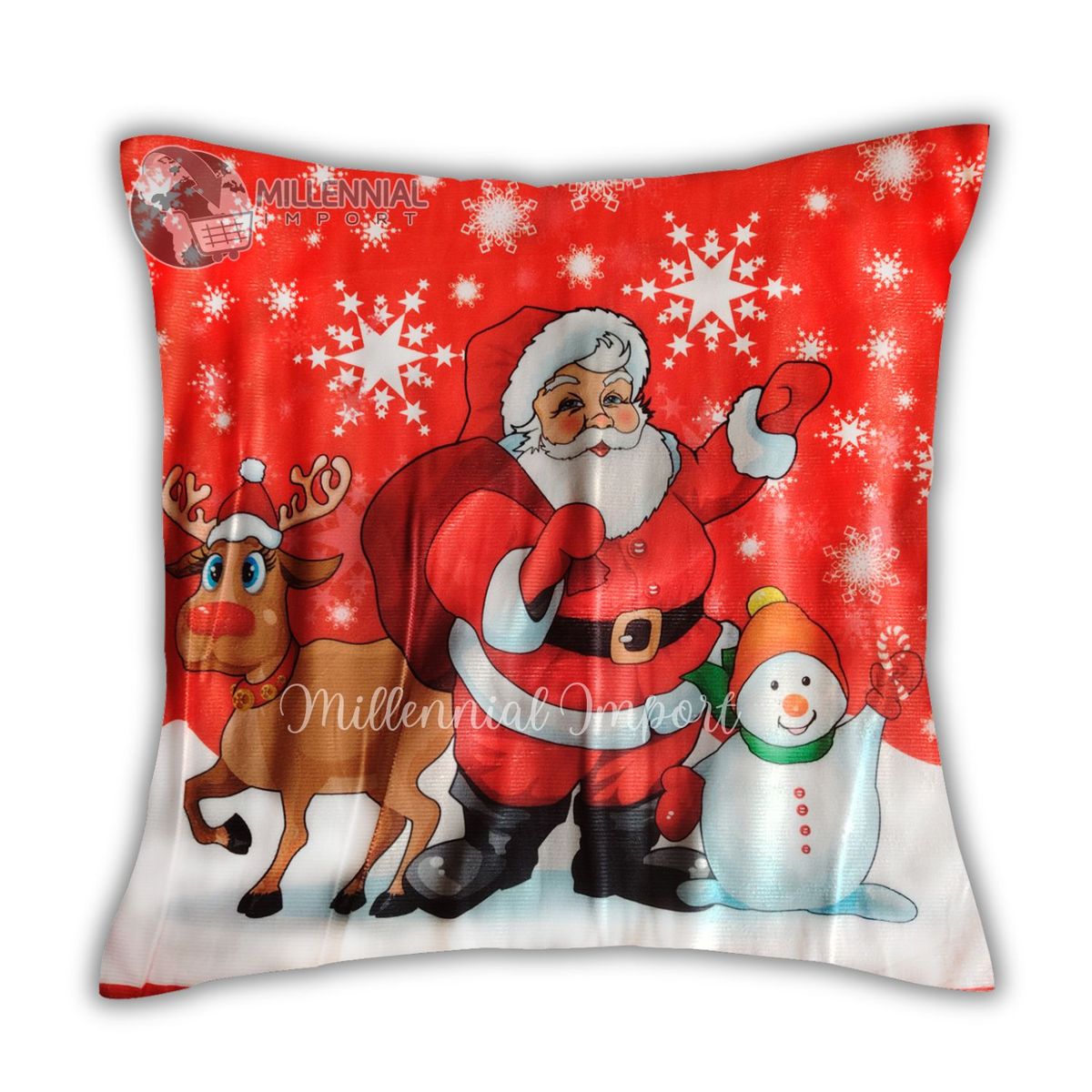 GENERICO - Set Navideño 2 Fundas para Cojines Decorativos 45x45 cm Diseño Moderno