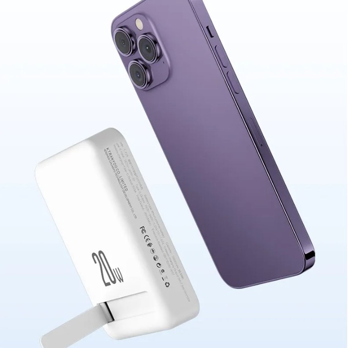 TRANYOO - Cargador inalambrico 10000mA - 20W Para Iphone - Bateria Portatil