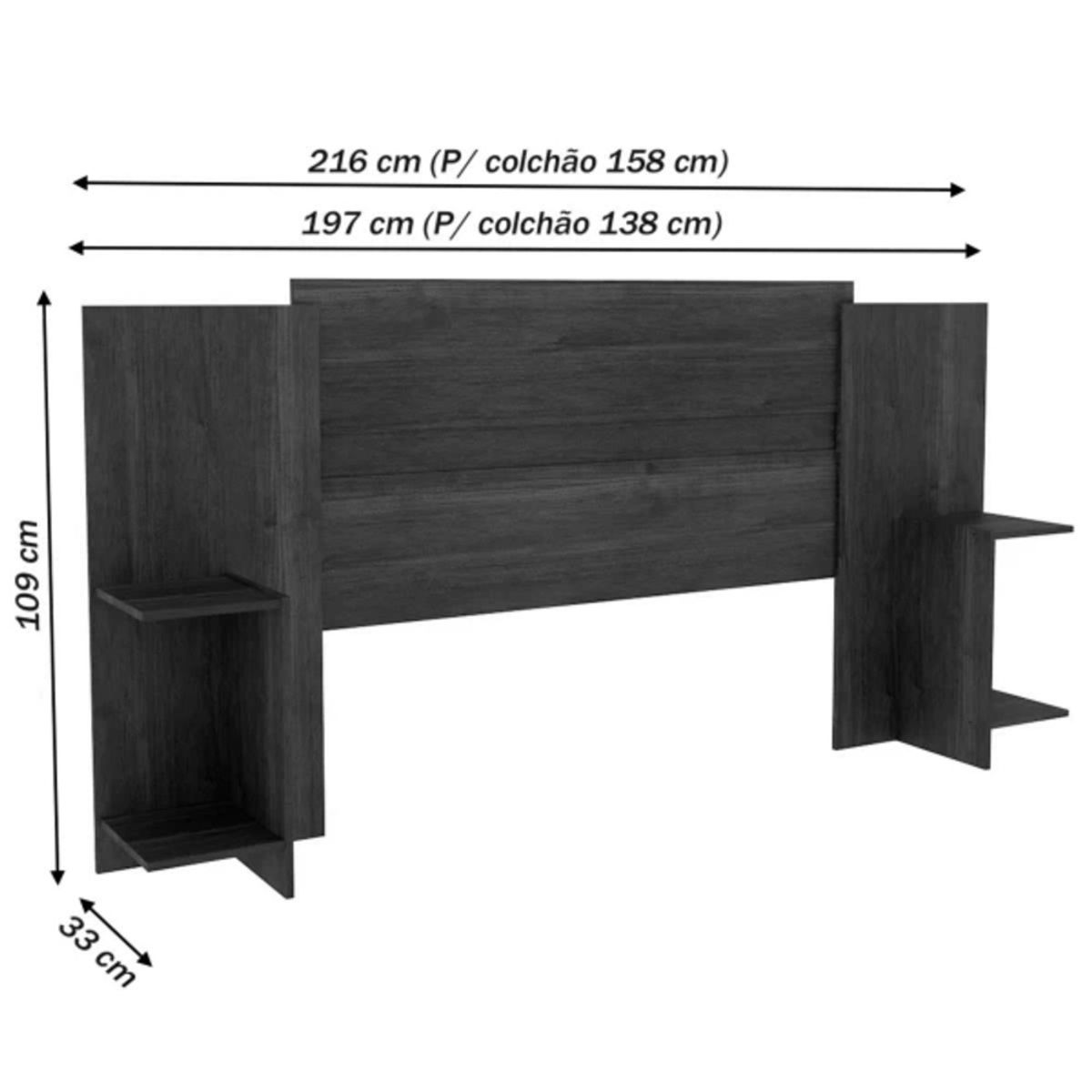 TU MESITA - Cabecera de Cama Sonia color Blanco con repisas TU MESITA