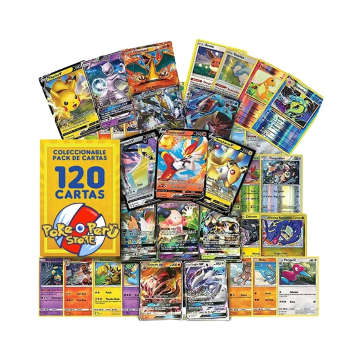 POKEMON - Lote 120 Cartas Al Azar Pokemon TCG