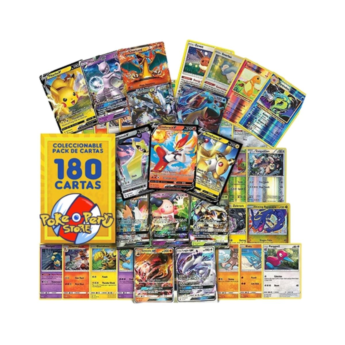 POKEMON - Lote 180 Cartas Al Azar Pokemon TCG