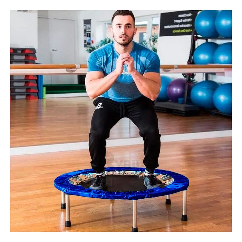 GENERICO - Trampolin Resistente de Tamaño S en Azul Y+Papel de Regalo