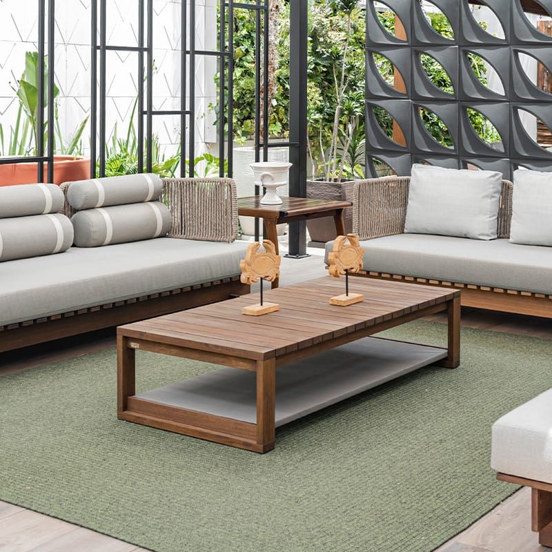 MOBILIARI - MP Mesita Centro Terraza  Jardín Ash - Natural