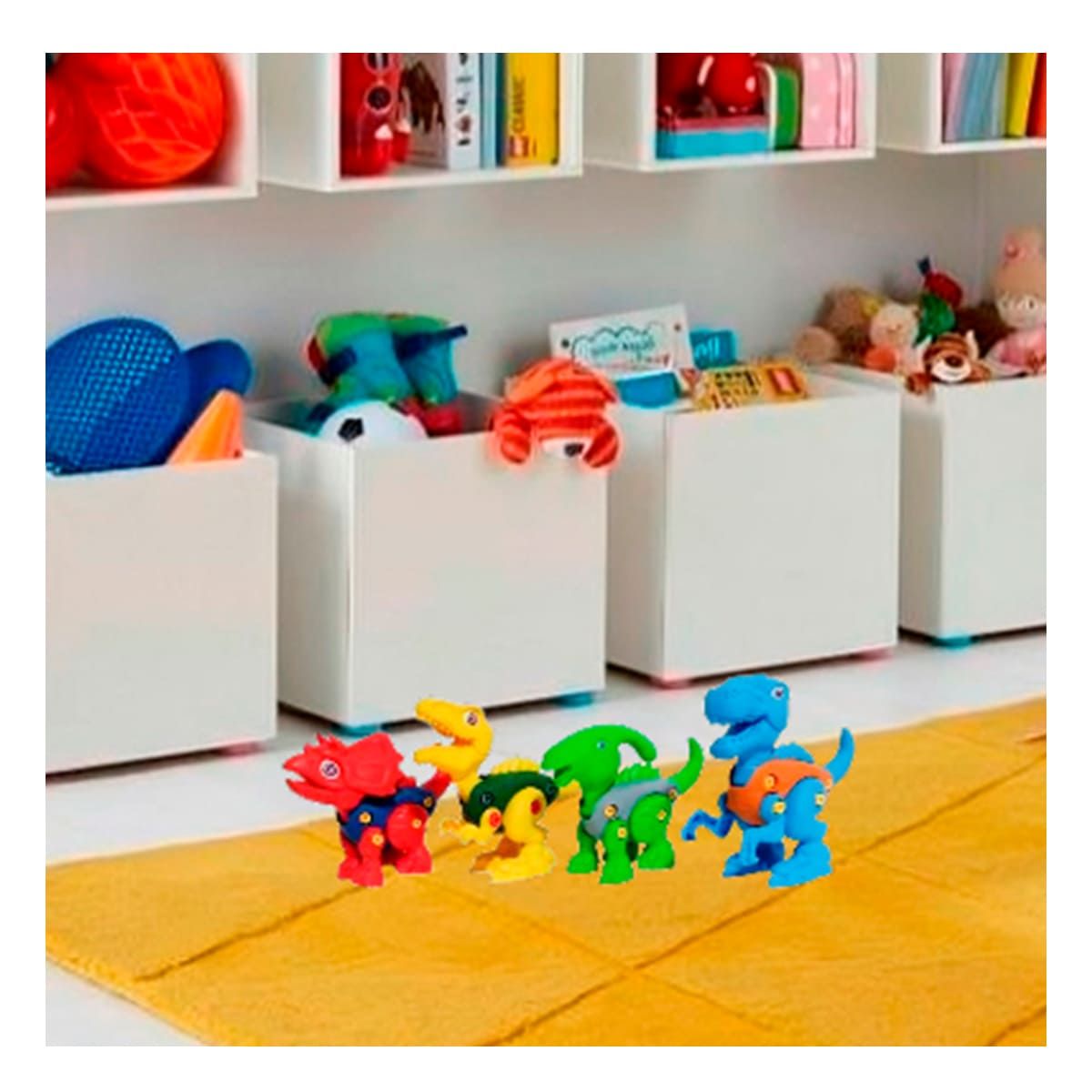 RYBIU IMPORT - Jueguete de 4 Set en Multicolor Y+Regalo Ligas para Peinar