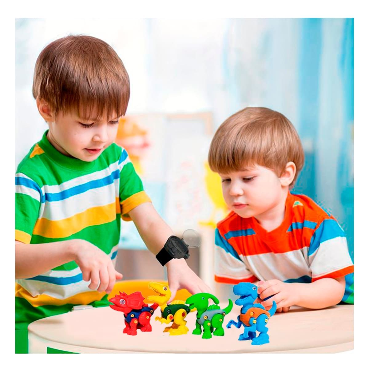 RYBIU IMPORT - Jueguete de 4 Set en Multicolor Y+Regalo Ligas para Peinar