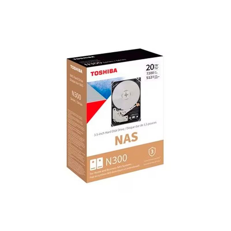 TOSHIBA - DISCO DURO TOSHIBA N300 20TB 7200 RPM PN HDWG62AXZSTA