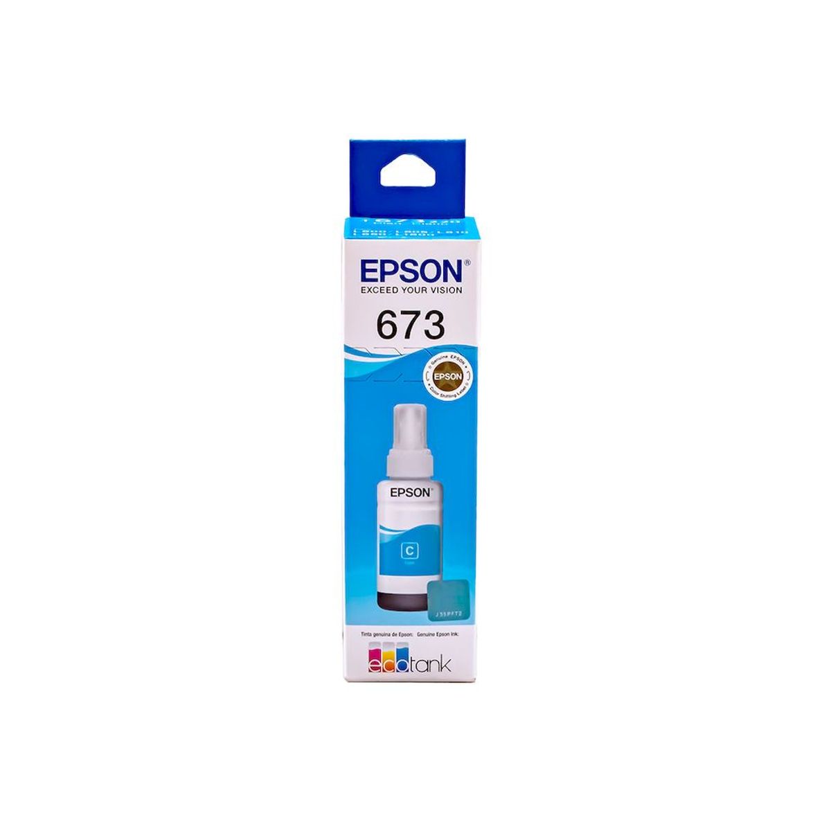 EPSON - Tinta Epson T673 70ml L800 L805 L810 L1800 L850 Color Cyan