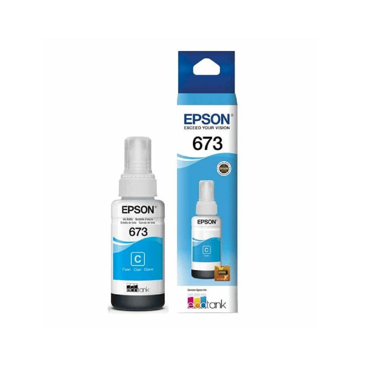 EPSON - BOTELLA TINTA CIAN EPSON 673 T673 L1800 L850 L800 L805 L810