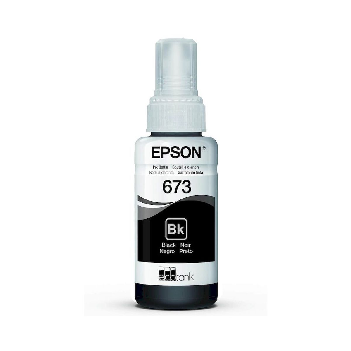 EPSON - Botella Tinta Epson NEGRO 673 T673 Ecotank L800 L1800