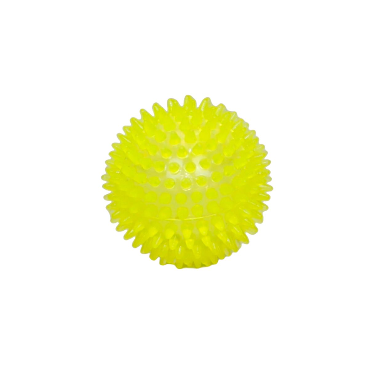 GENERICO - PACK DE 3 BOLAS DE ESPINAS DE JUEGUETE CON SONIDO - AMARILLO