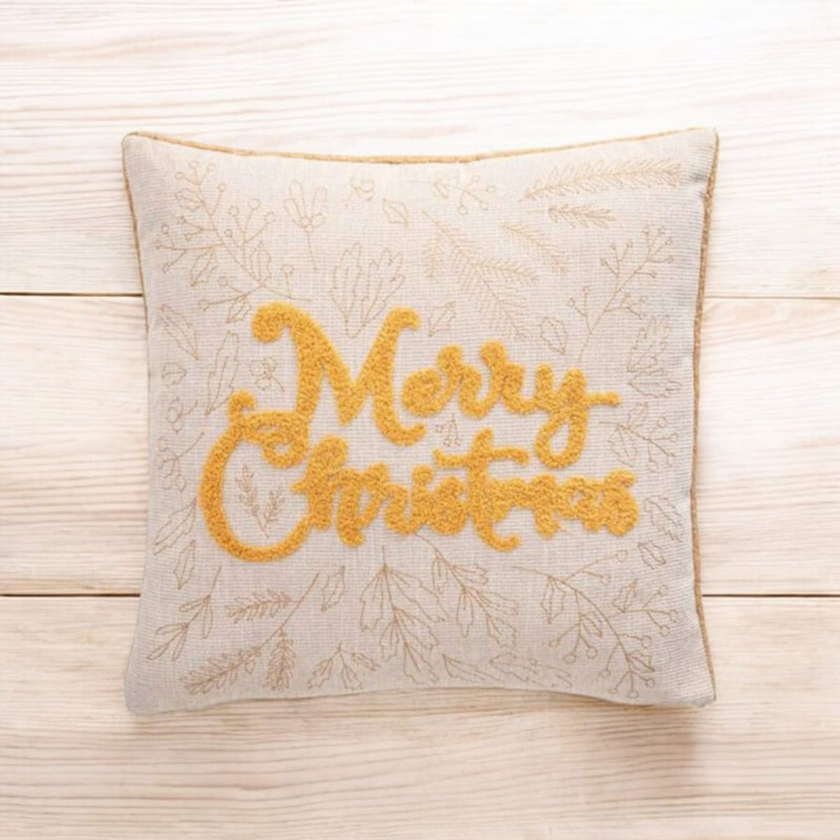 GENERICO - Funda maiz Merry Christmas bordado 40x40cm - Nordico