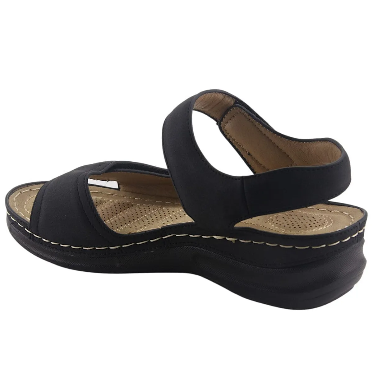 CHALADA - Sandalia Mujer Negro Comfort Chalada Kon-15
