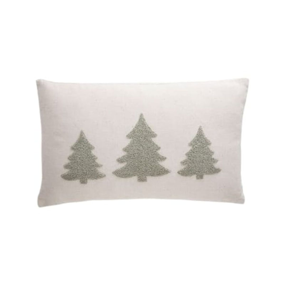 GENERICO - Funda Tejido Arboles navideños 30x50 cm - color hueso brilloso