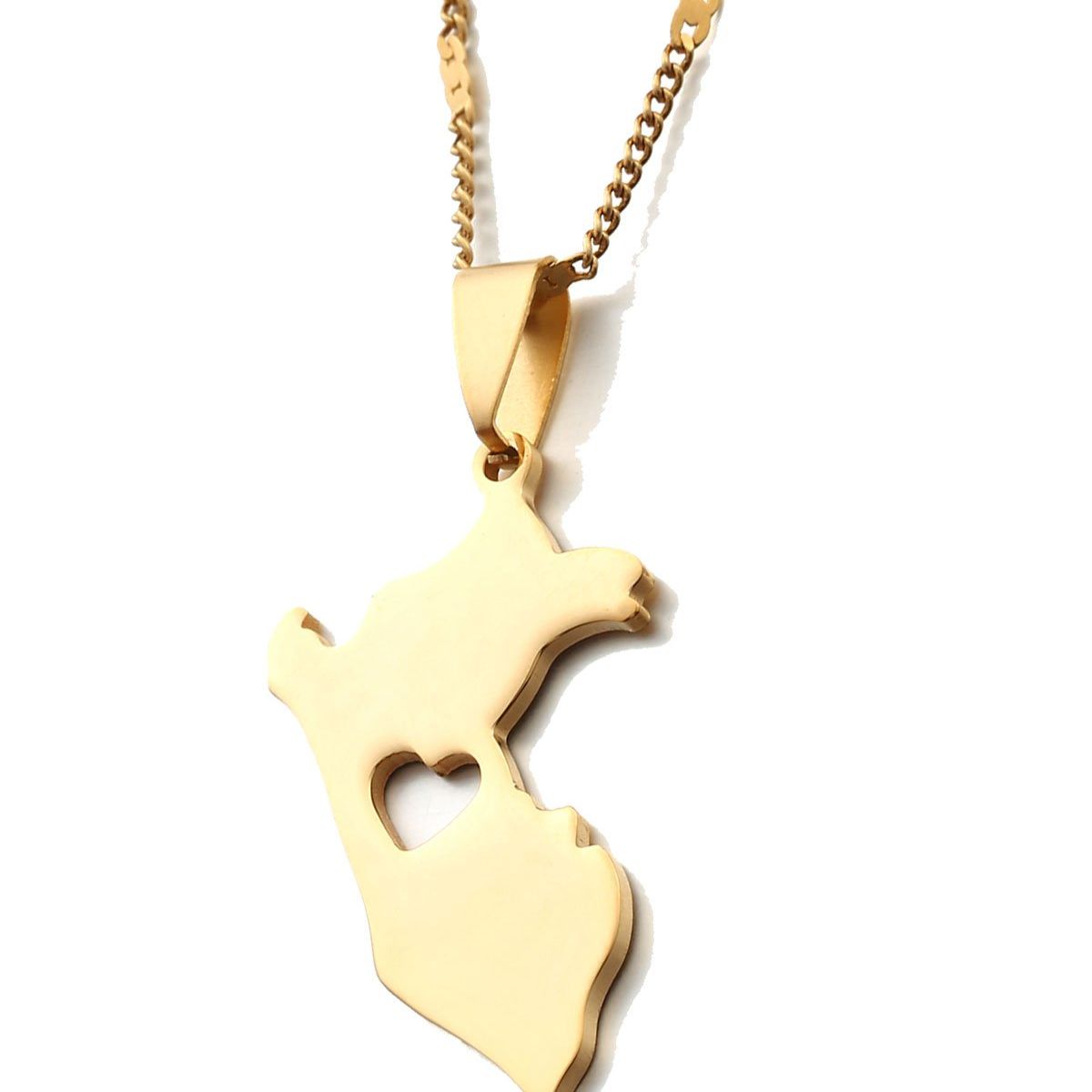 GENERICO - Collar Mapa Perú Unisex Peruano Regalo Mujer Hombre