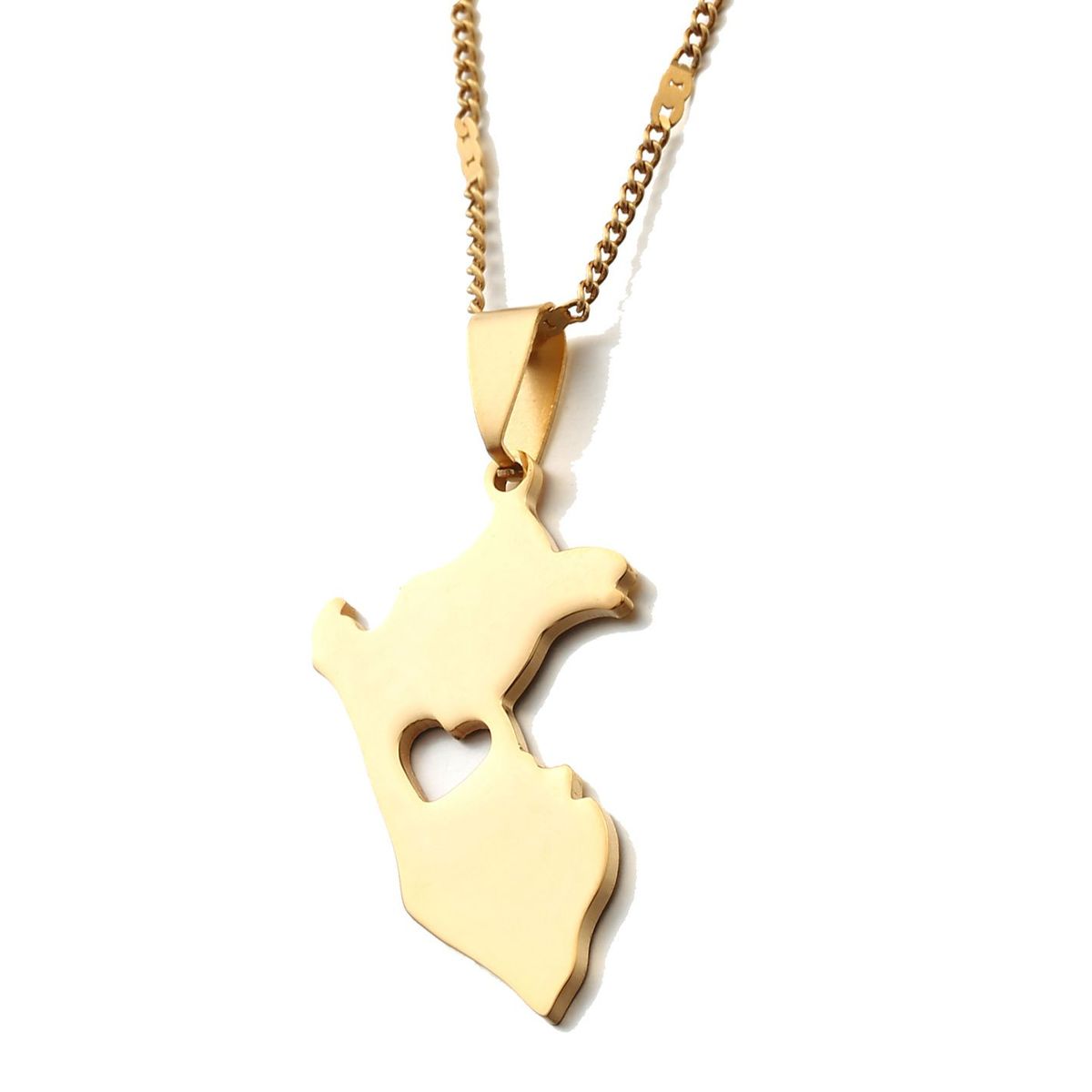 GENERICO - Collar Mapa Perú Unisex Peruano Regalo Mujer Hombre