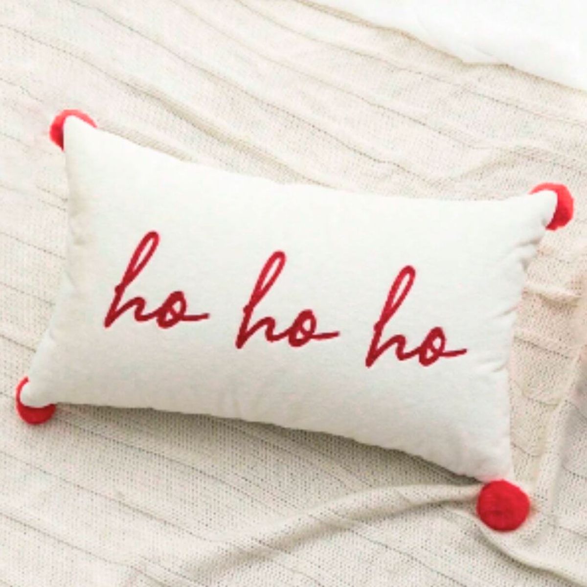 GENERICO - Cojin Navideño Ho-Ho-Ho Cojin Navidad Alto Relieve - 30x50 cms