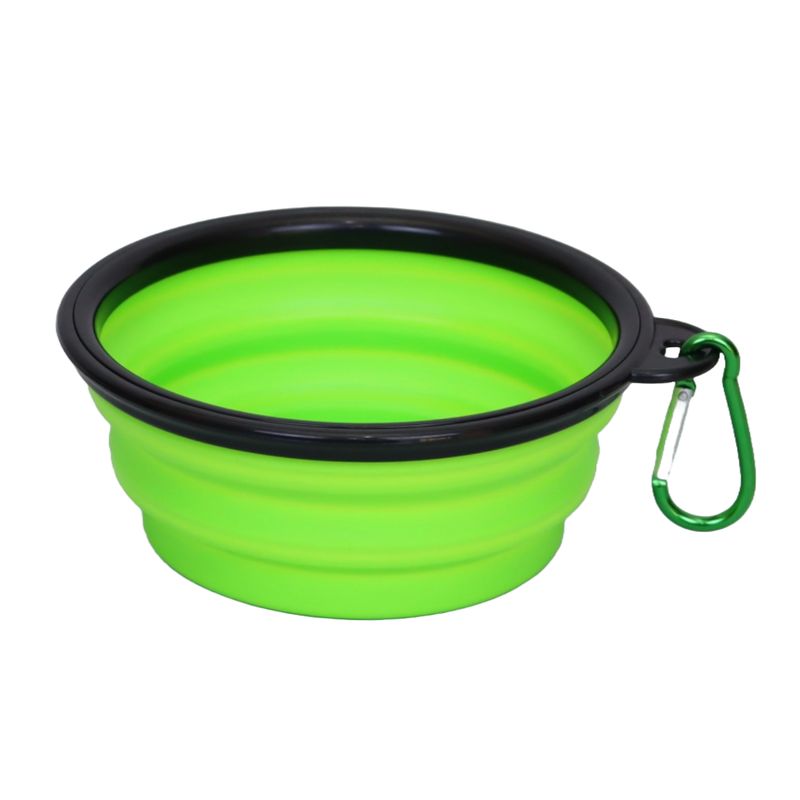 GENERICO - PLATO VERDE PLEGABLE PORTÁTIL CON GANCHO