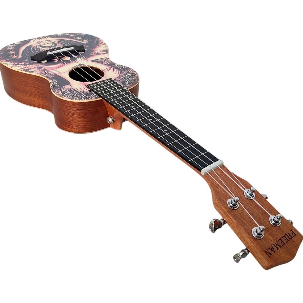 FREEMAN - Ukelele Freeman Concierto  con Diseño Fino Acabado + Funda